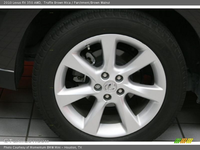 Truffle Brown Mica / Parchment/Brown Walnut 2010 Lexus RX 350 AWD