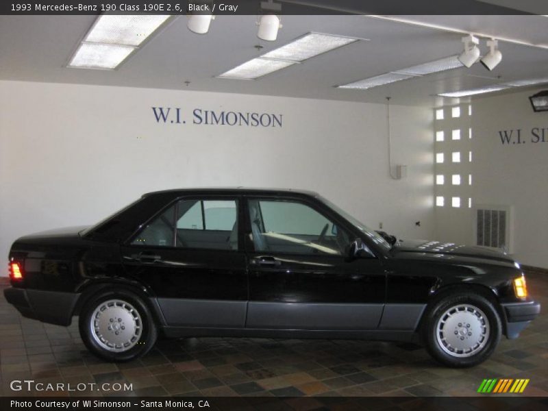 Black / Gray 1993 Mercedes-Benz 190 Class 190E 2.6