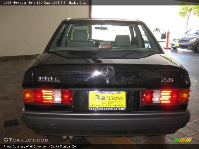 Black / Gray 1993 Mercedes-Benz 190 Class 190E 2.6