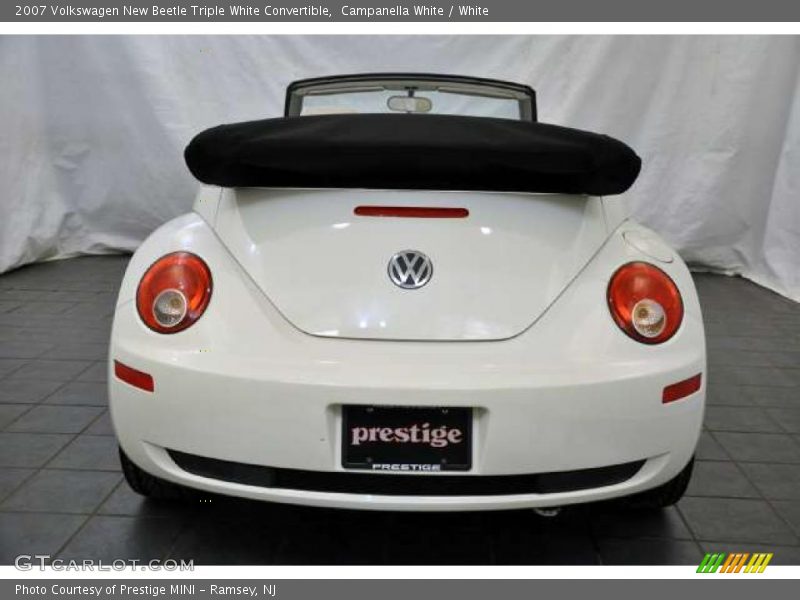 Campanella White / White 2007 Volkswagen New Beetle Triple White Convertible