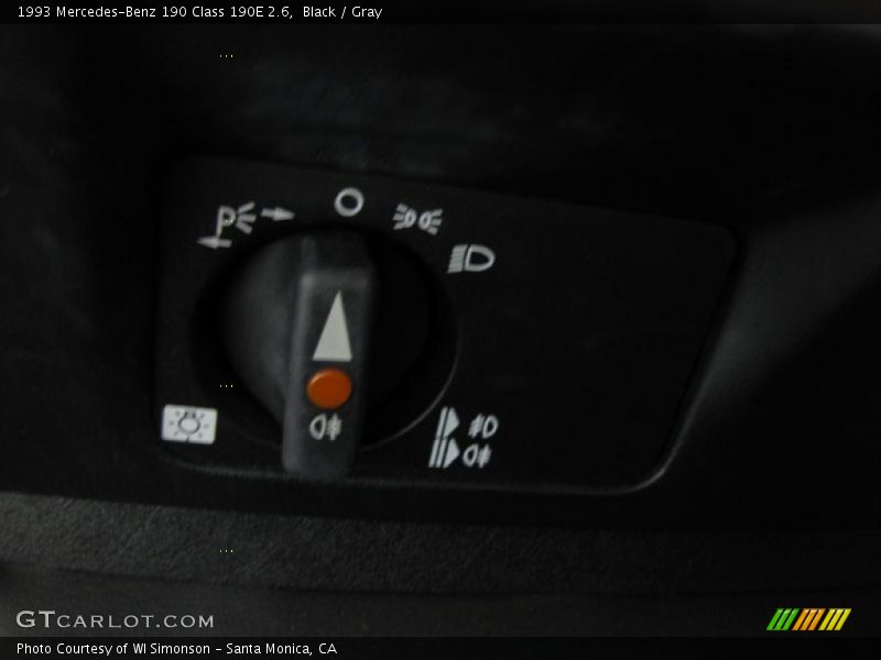 Black / Gray 1993 Mercedes-Benz 190 Class 190E 2.6