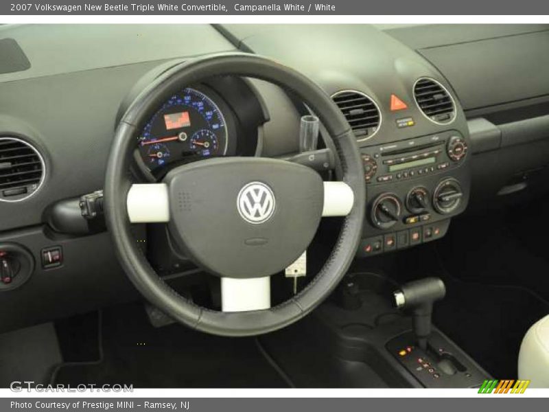 Campanella White / White 2007 Volkswagen New Beetle Triple White Convertible