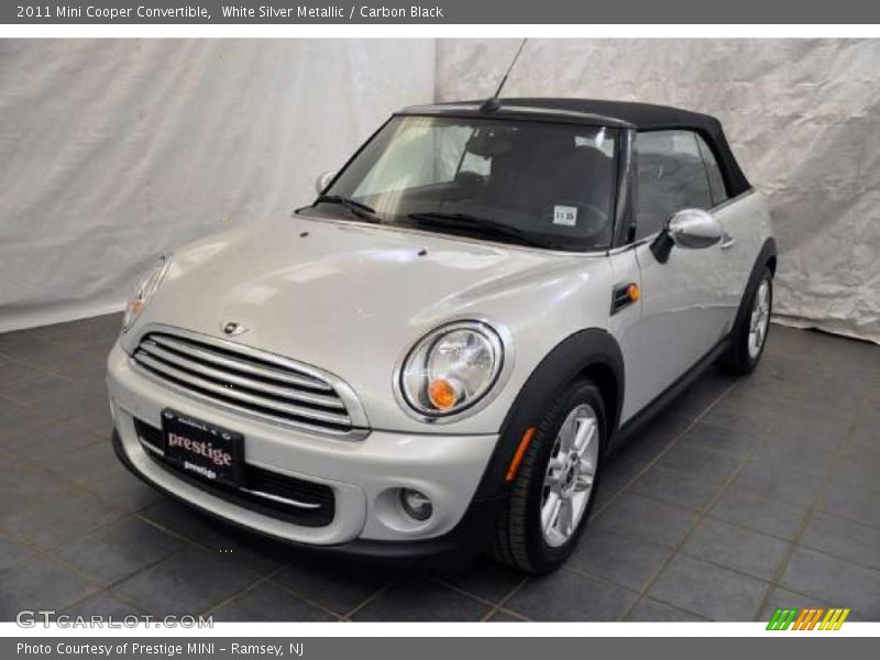 White Silver Metallic / Carbon Black 2011 Mini Cooper Convertible