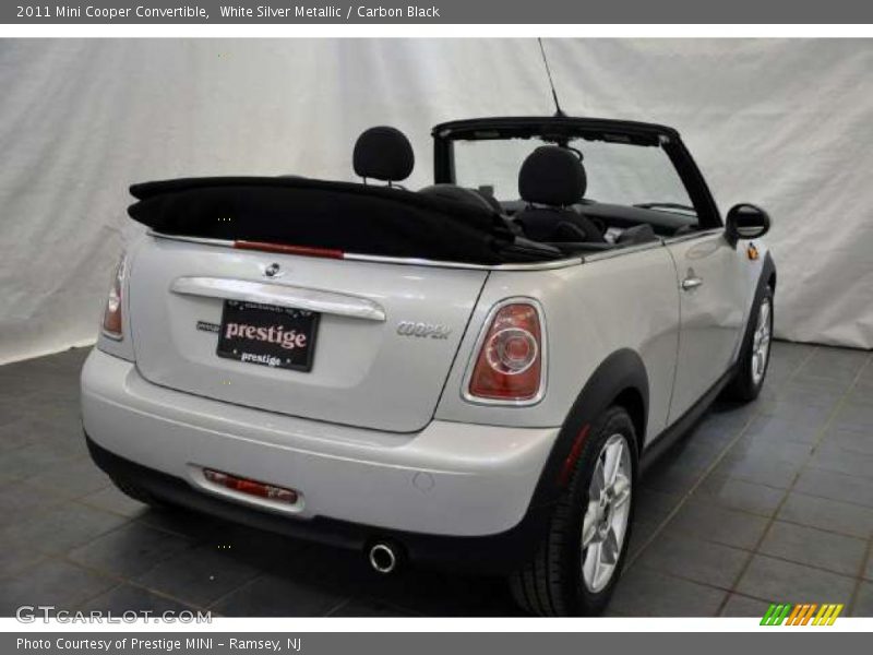 White Silver Metallic / Carbon Black 2011 Mini Cooper Convertible