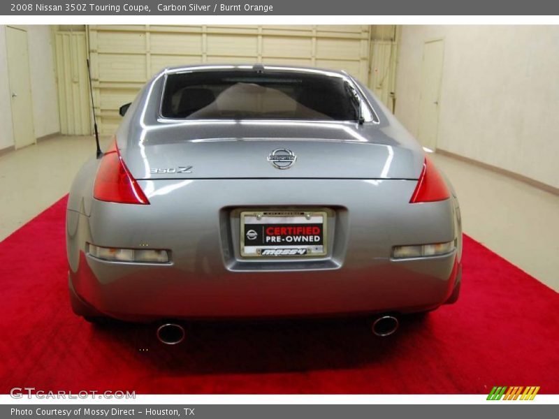 Carbon Silver / Burnt Orange 2008 Nissan 350Z Touring Coupe