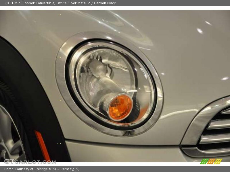 White Silver Metallic / Carbon Black 2011 Mini Cooper Convertible