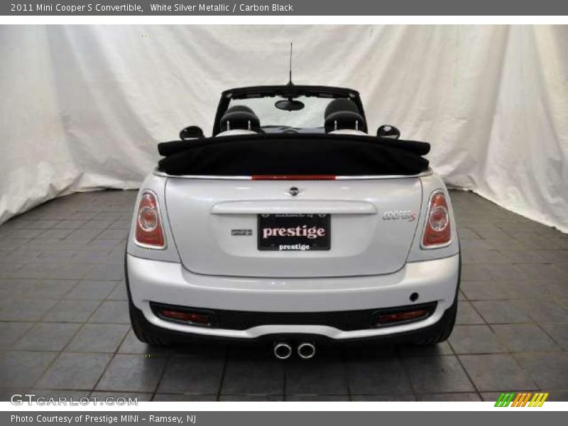White Silver Metallic / Carbon Black 2011 Mini Cooper S Convertible