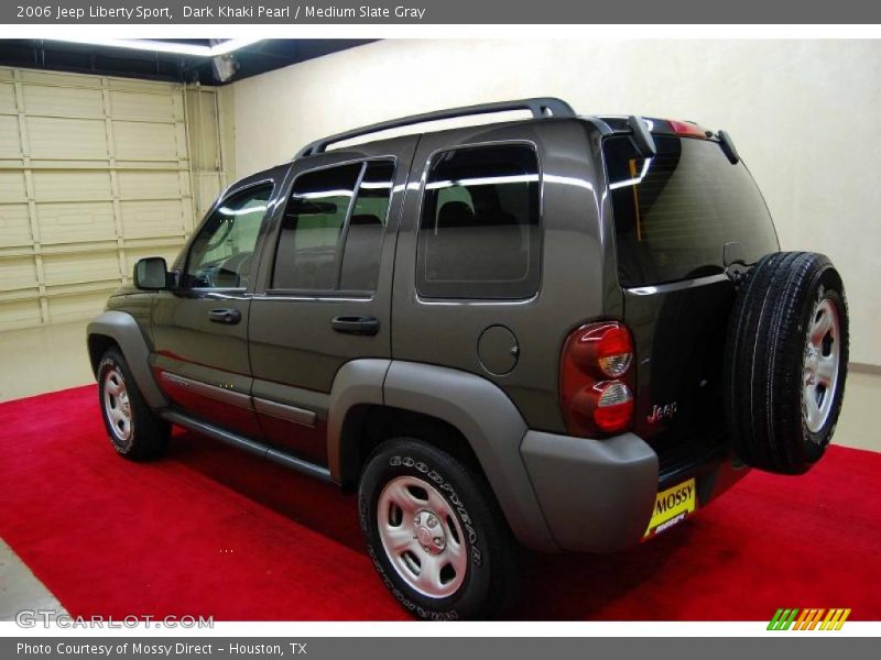 Dark Khaki Pearl / Medium Slate Gray 2006 Jeep Liberty Sport