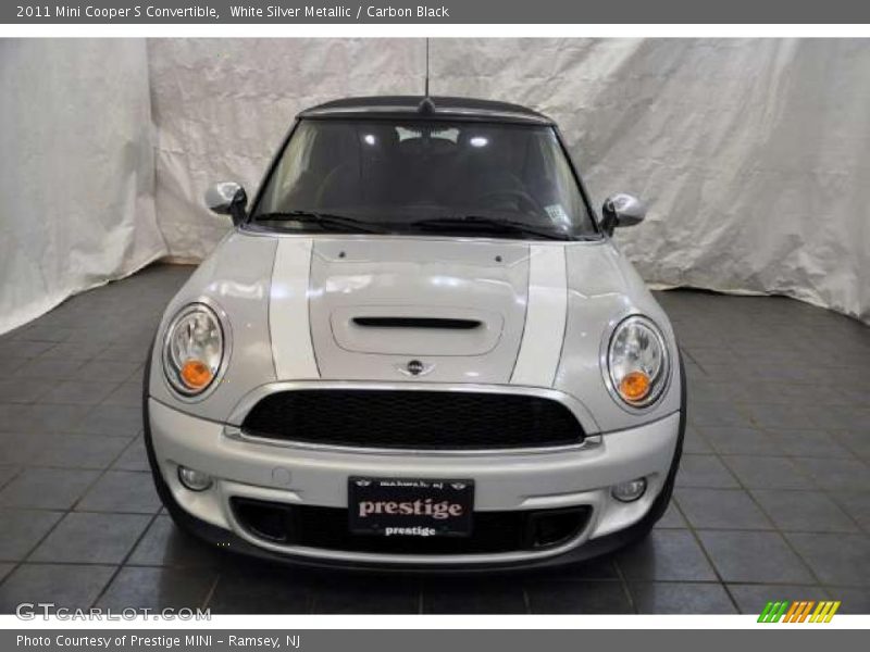 White Silver Metallic / Carbon Black 2011 Mini Cooper S Convertible