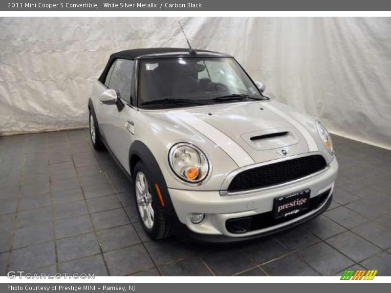 White Silver Metallic / Carbon Black 2011 Mini Cooper S Convertible