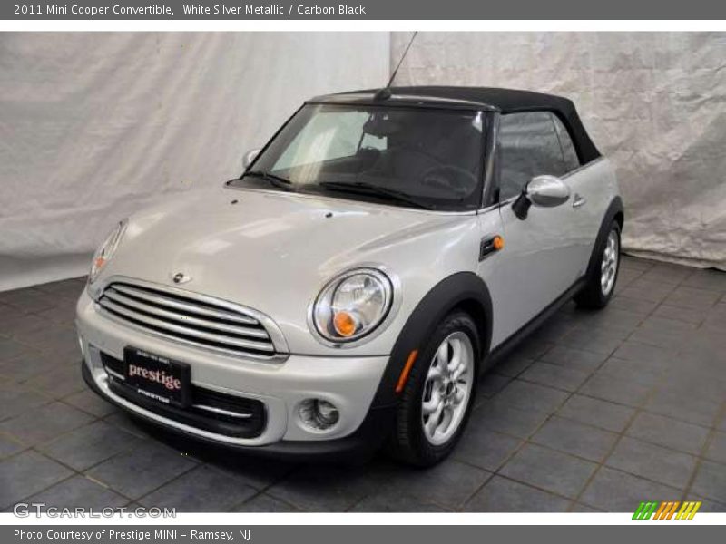 White Silver Metallic / Carbon Black 2011 Mini Cooper Convertible