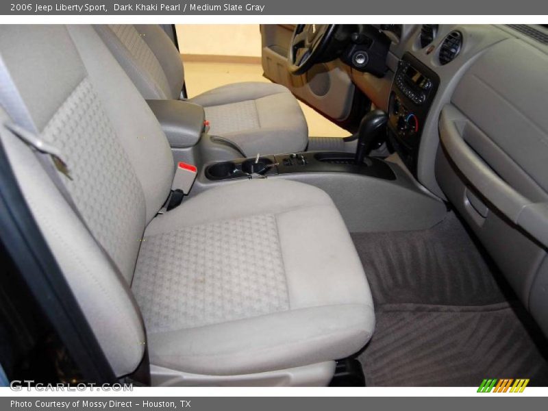 Dark Khaki Pearl / Medium Slate Gray 2006 Jeep Liberty Sport
