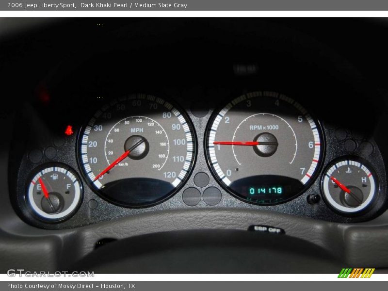 Dark Khaki Pearl / Medium Slate Gray 2006 Jeep Liberty Sport