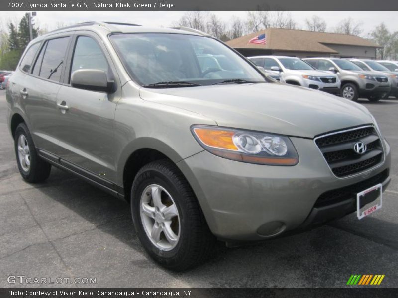 Natural Khaki Green / Beige 2007 Hyundai Santa Fe GLS