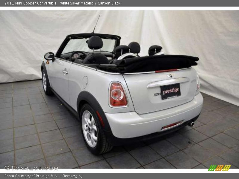 White Silver Metallic / Carbon Black 2011 Mini Cooper Convertible
