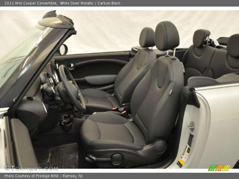 White Silver Metallic / Carbon Black 2011 Mini Cooper Convertible
