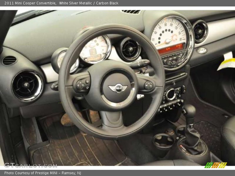 White Silver Metallic / Carbon Black 2011 Mini Cooper Convertible