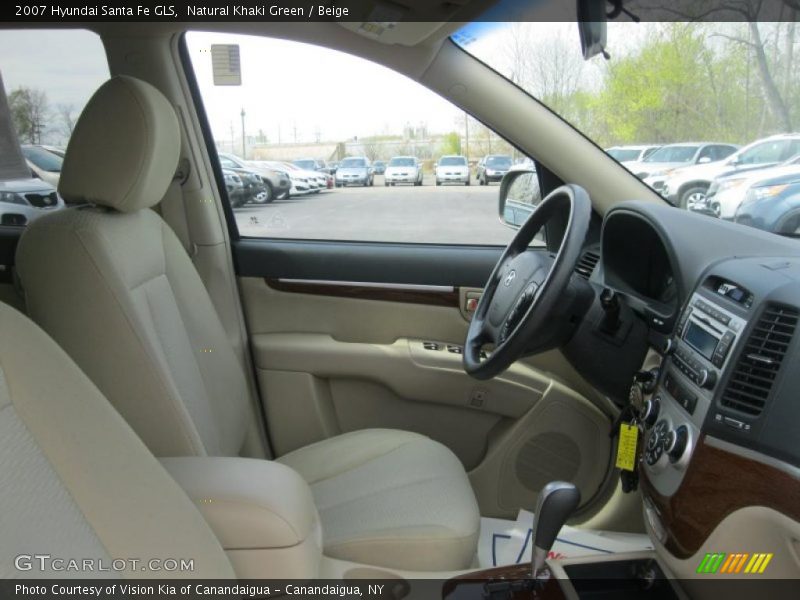 Natural Khaki Green / Beige 2007 Hyundai Santa Fe GLS