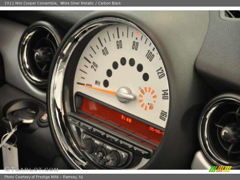 White Silver Metallic / Carbon Black 2011 Mini Cooper Convertible