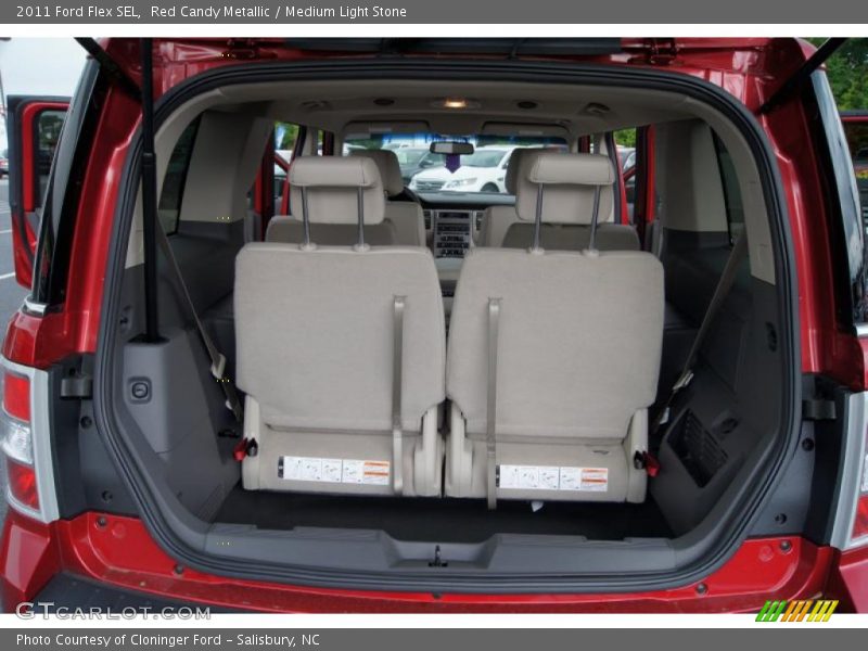 Red Candy Metallic / Medium Light Stone 2011 Ford Flex SEL