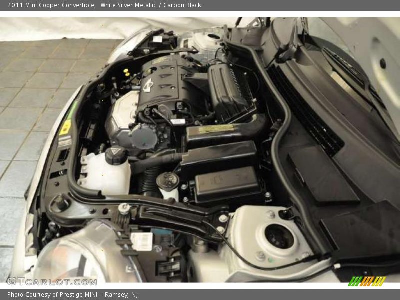 White Silver Metallic / Carbon Black 2011 Mini Cooper Convertible
