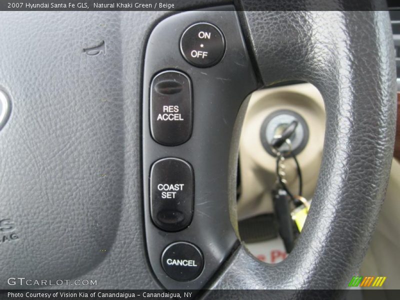 Natural Khaki Green / Beige 2007 Hyundai Santa Fe GLS