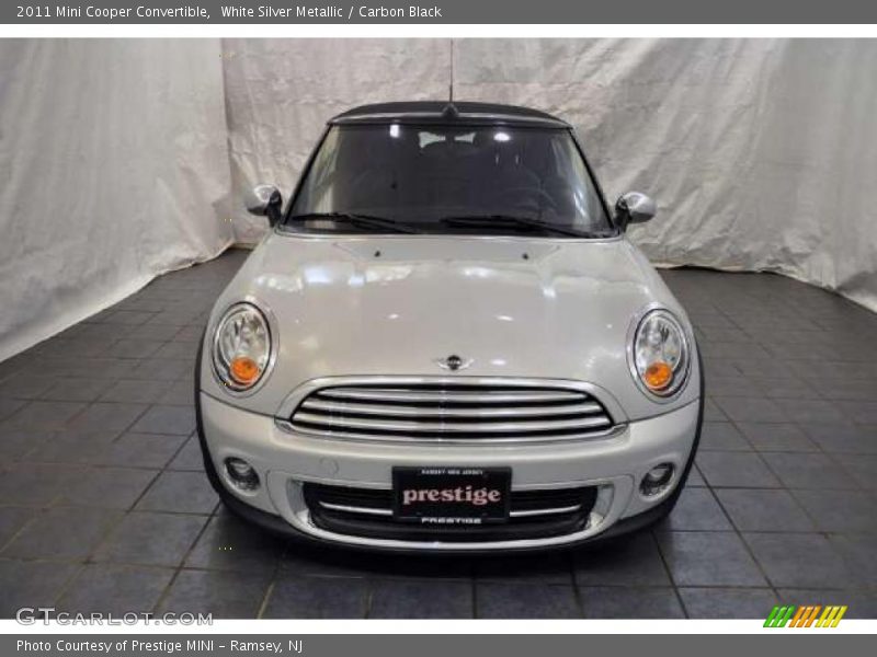 White Silver Metallic / Carbon Black 2011 Mini Cooper Convertible