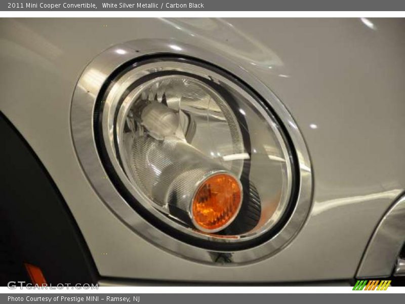 White Silver Metallic / Carbon Black 2011 Mini Cooper Convertible