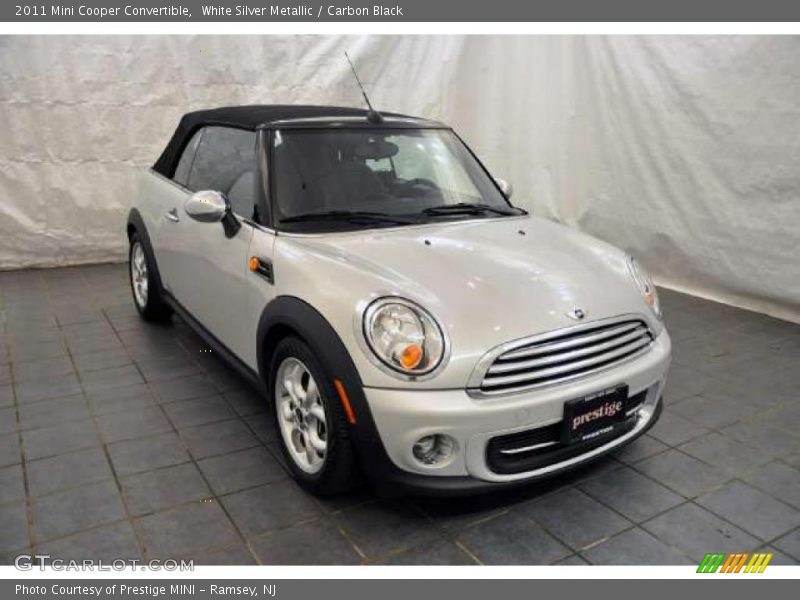 White Silver Metallic / Carbon Black 2011 Mini Cooper Convertible
