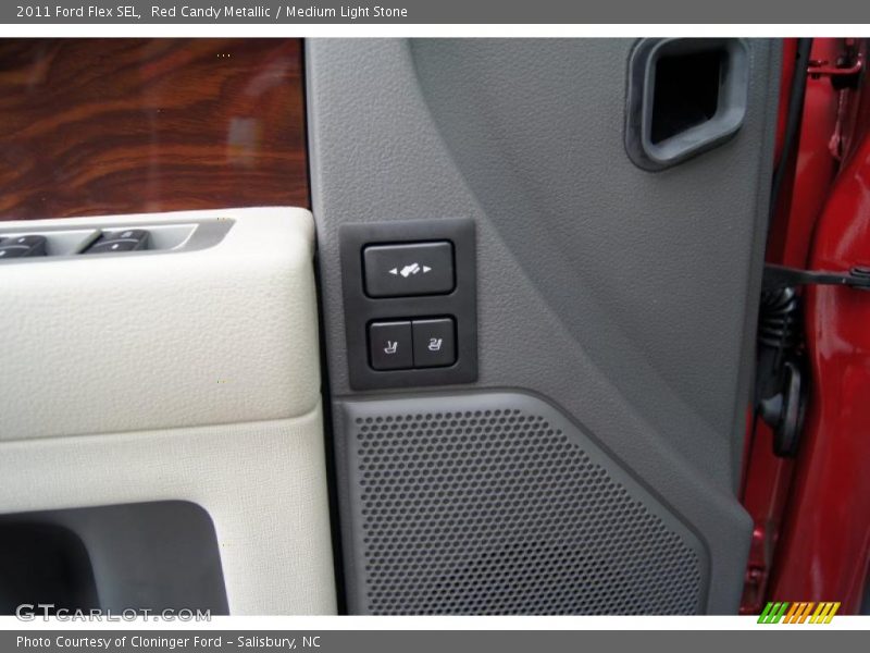Red Candy Metallic / Medium Light Stone 2011 Ford Flex SEL