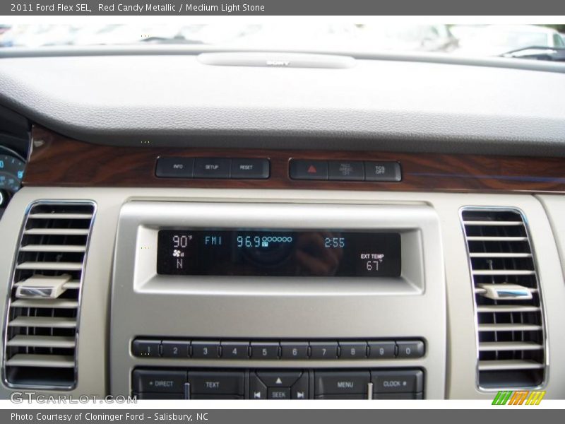 Red Candy Metallic / Medium Light Stone 2011 Ford Flex SEL