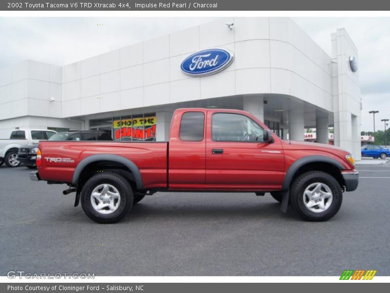 Impulse Red Pearl / Charcoal 2002 Toyota Tacoma V6 TRD Xtracab 4x4