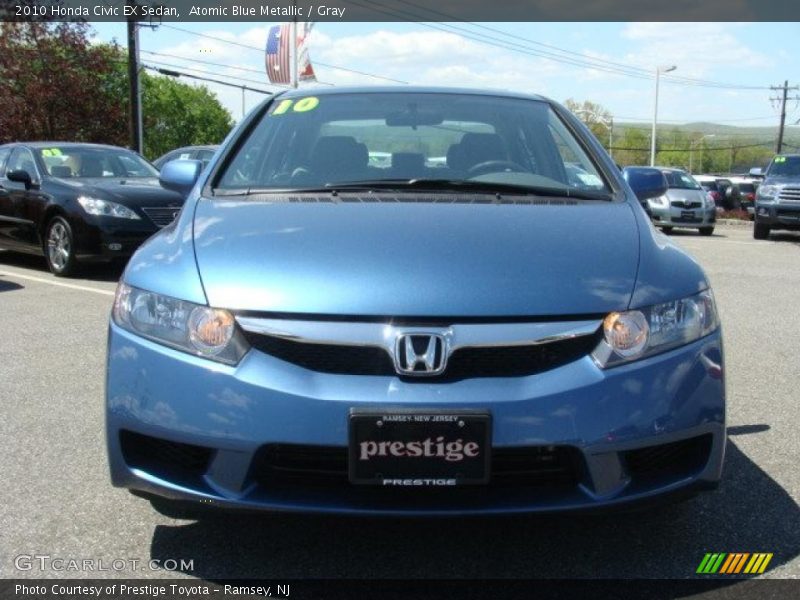 Atomic Blue Metallic / Gray 2010 Honda Civic EX Sedan