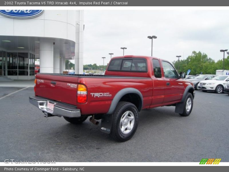 Impulse Red Pearl / Charcoal 2002 Toyota Tacoma V6 TRD Xtracab 4x4