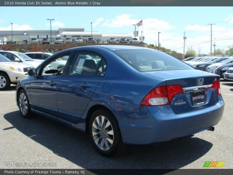Atomic Blue Metallic / Gray 2010 Honda Civic EX Sedan
