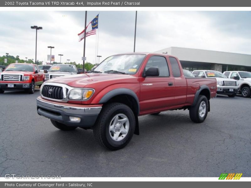 Impulse Red Pearl / Charcoal 2002 Toyota Tacoma V6 TRD Xtracab 4x4
