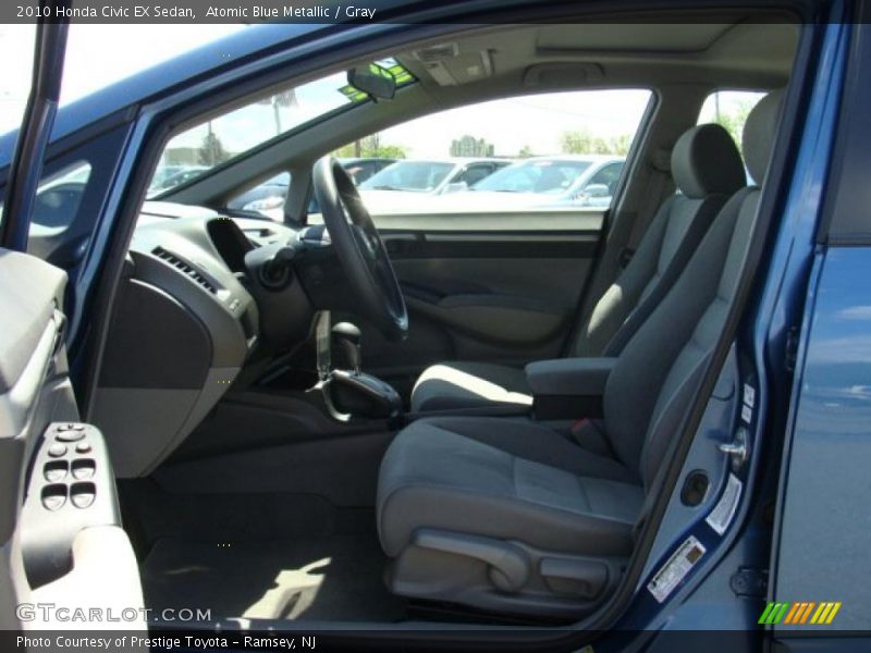 Atomic Blue Metallic / Gray 2010 Honda Civic EX Sedan