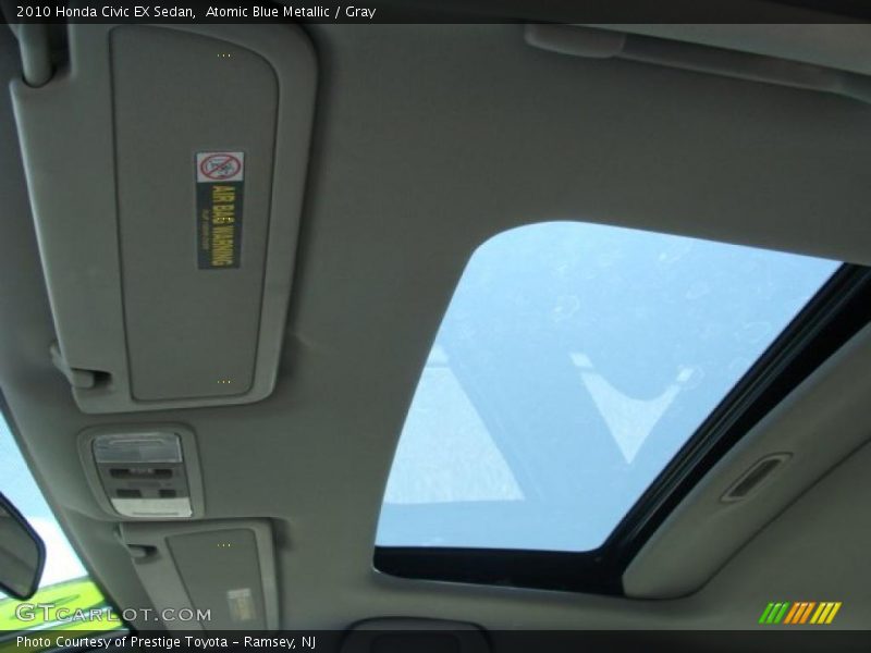 Atomic Blue Metallic / Gray 2010 Honda Civic EX Sedan