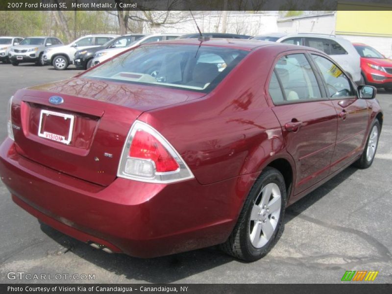 Merlot Metallic / Camel 2007 Ford Fusion SE