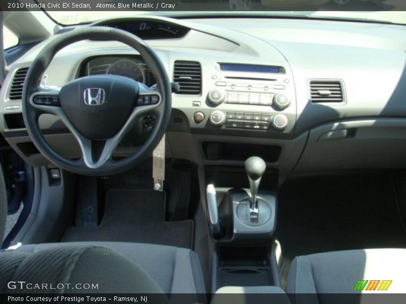 Atomic Blue Metallic / Gray 2010 Honda Civic EX Sedan