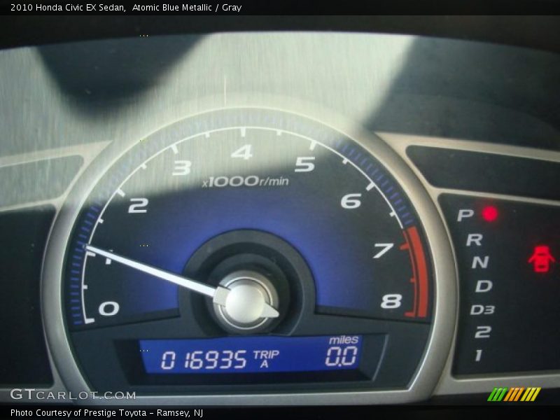 Atomic Blue Metallic / Gray 2010 Honda Civic EX Sedan