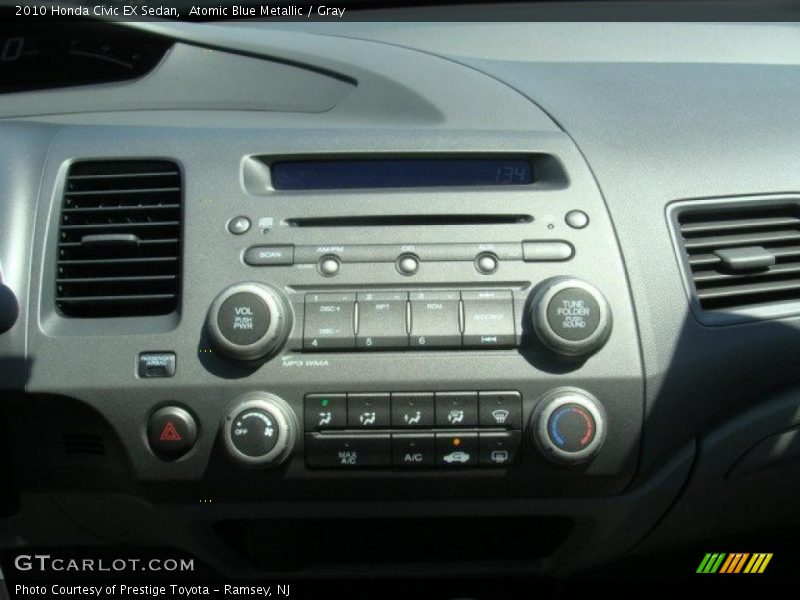 Atomic Blue Metallic / Gray 2010 Honda Civic EX Sedan