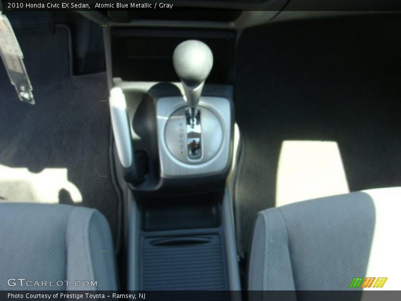 Atomic Blue Metallic / Gray 2010 Honda Civic EX Sedan