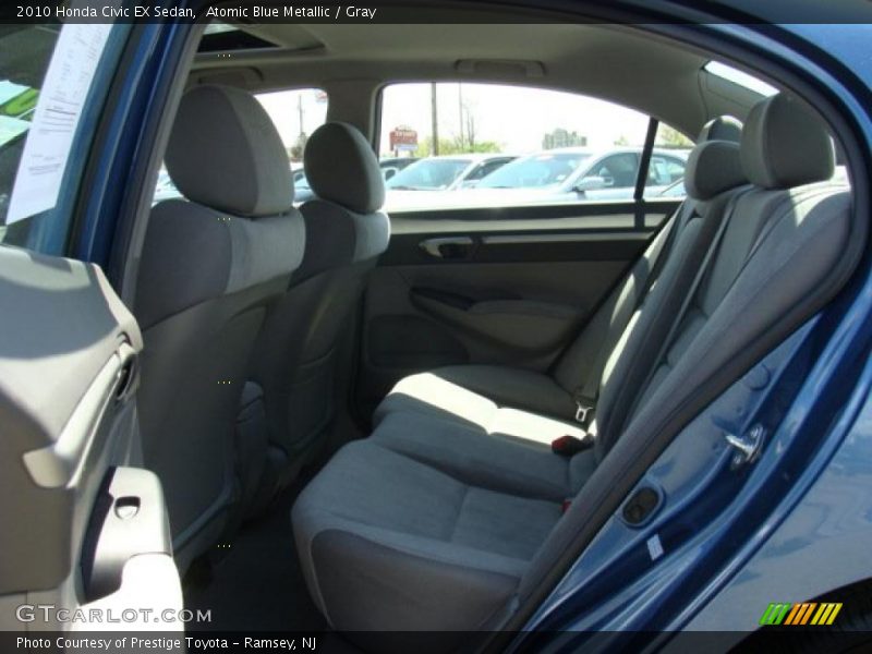 Atomic Blue Metallic / Gray 2010 Honda Civic EX Sedan