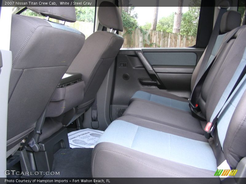 White / Steel Gray 2007 Nissan Titan Crew Cab