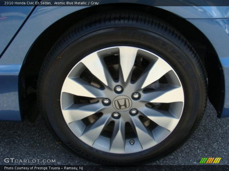 Atomic Blue Metallic / Gray 2010 Honda Civic EX Sedan