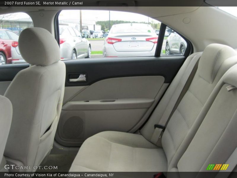 Merlot Metallic / Camel 2007 Ford Fusion SE