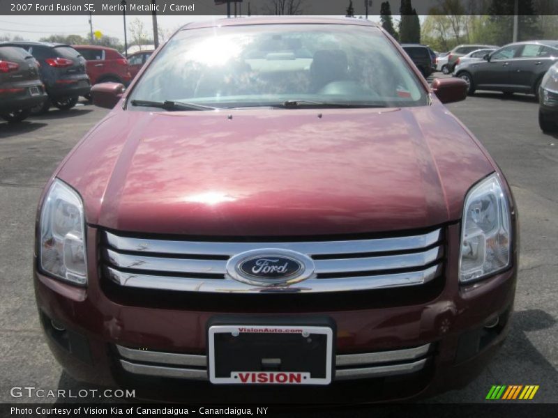 Merlot Metallic / Camel 2007 Ford Fusion SE