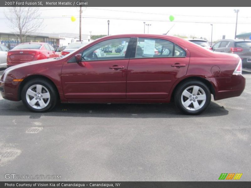 Merlot Metallic / Camel 2007 Ford Fusion SE