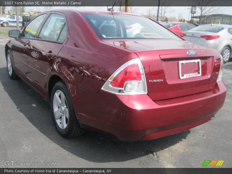 Merlot Metallic / Camel 2007 Ford Fusion SE